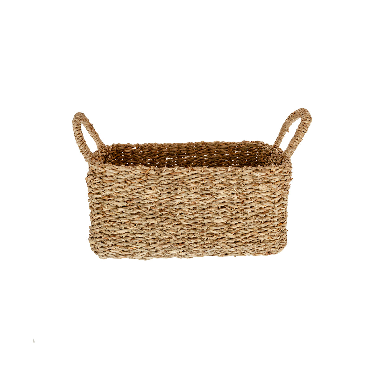Cesta seagrass con asa 15x20x16cm