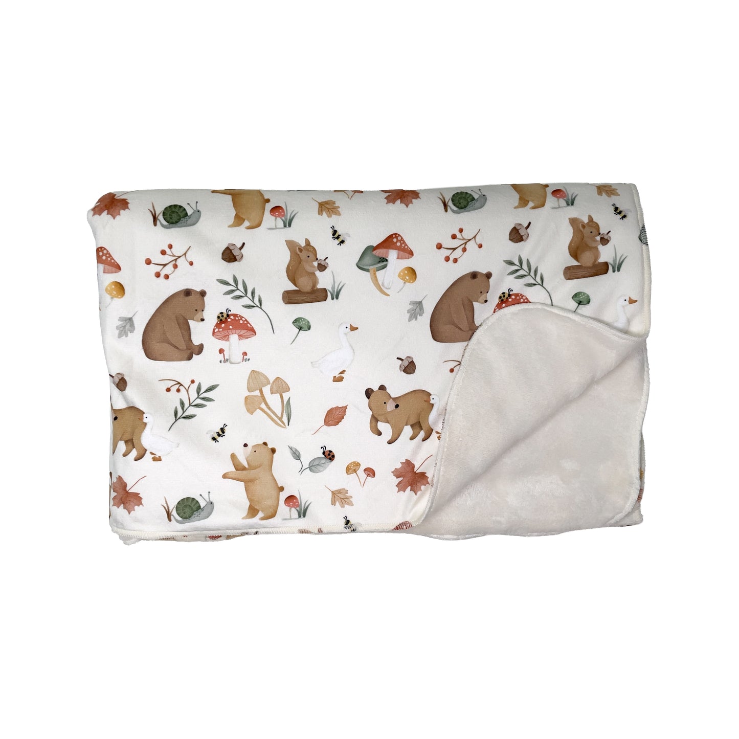 Cobija borrego ositos para Bebé 75cm x 1mt