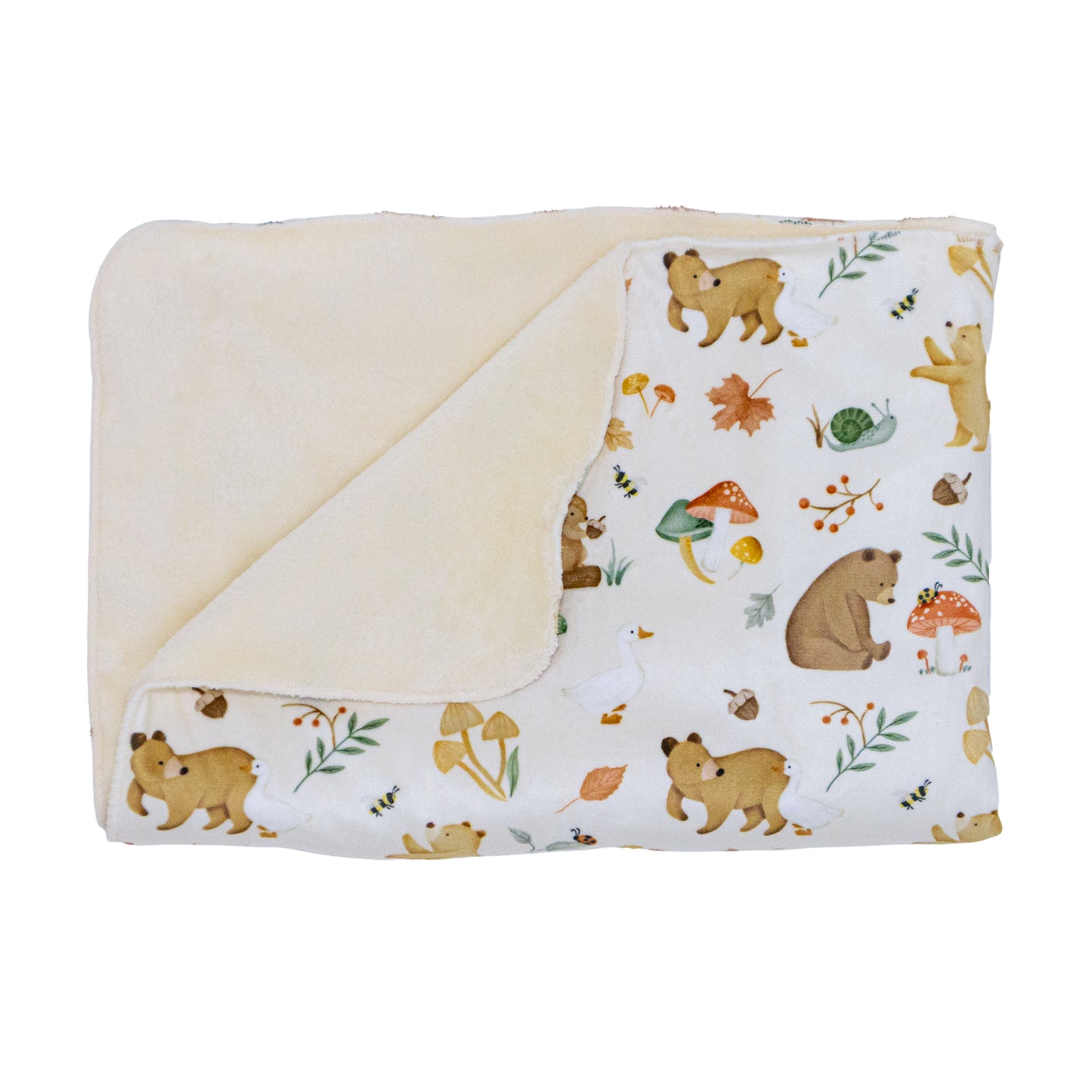 Cobija borrego ositos para Bebé 75cm x 1mt