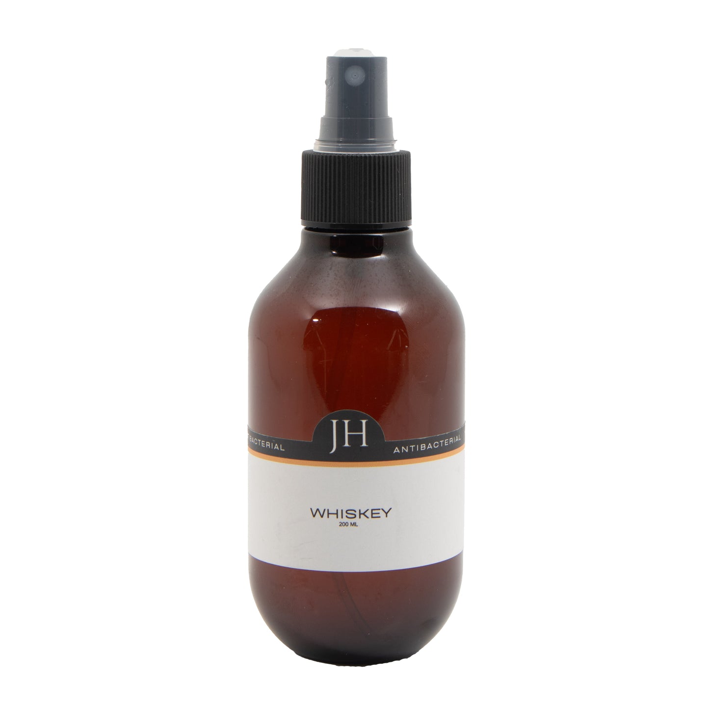 Botella de spray de 200 ml de Juanna Home (JH) con aroma a Whiskey y propiedades antibacteriales.