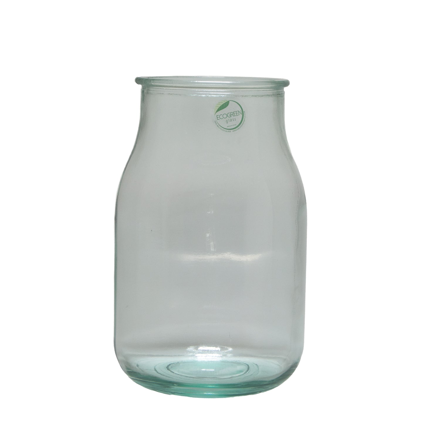 Jarron cristal reciclado 13,5x13,5x21cm