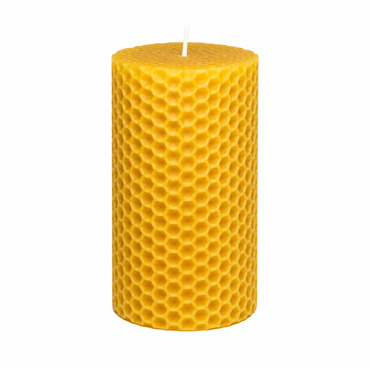 Vela cera parafina 7x7x15 abeja amarillo