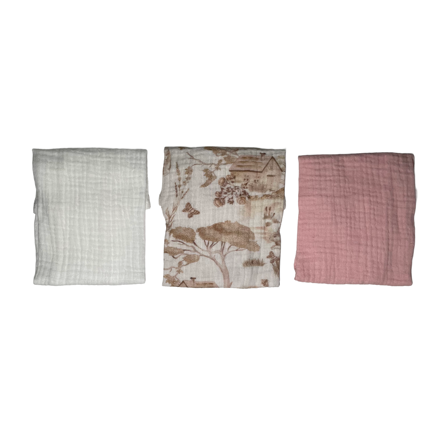 Set x3 Babitas de Muselina Conejos para Bebé