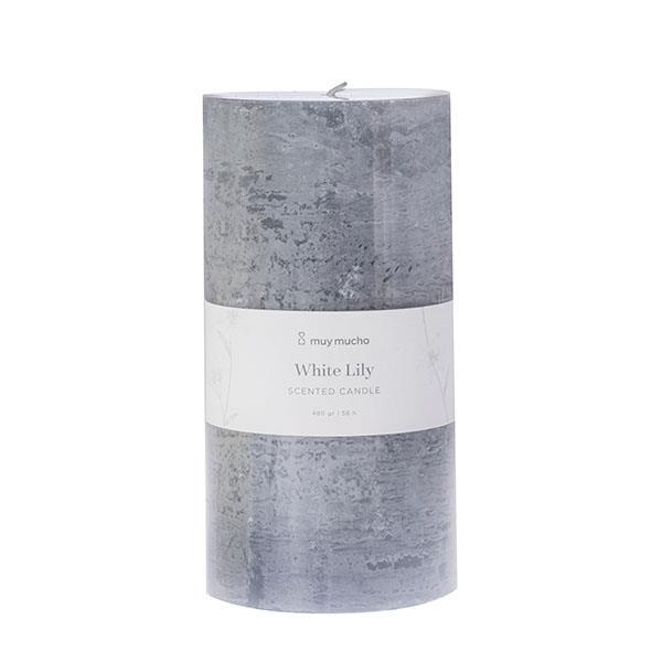 Vela cilindro white lily | Muy Mucho Colombia