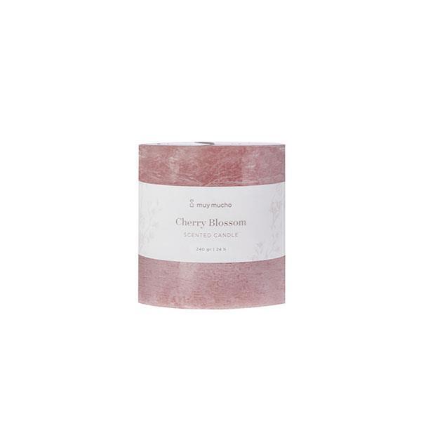 Vela cilindro nude cherry blossom | Muy Mucho Colombia
