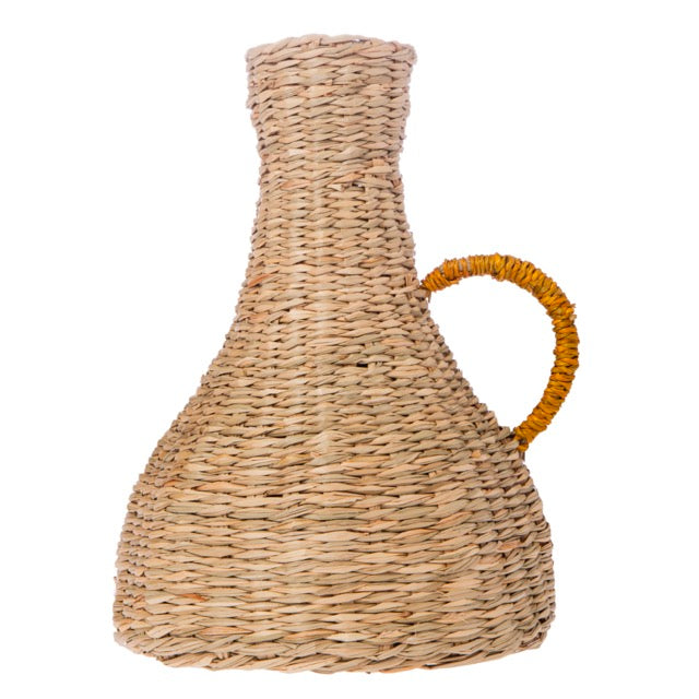Jarrón fibra natural