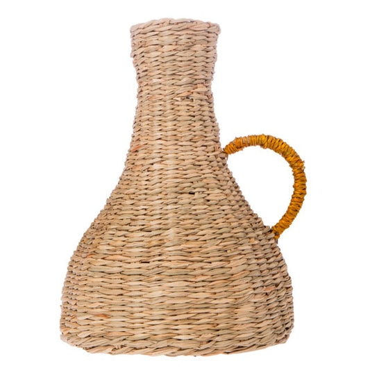Jarrón fibra natural