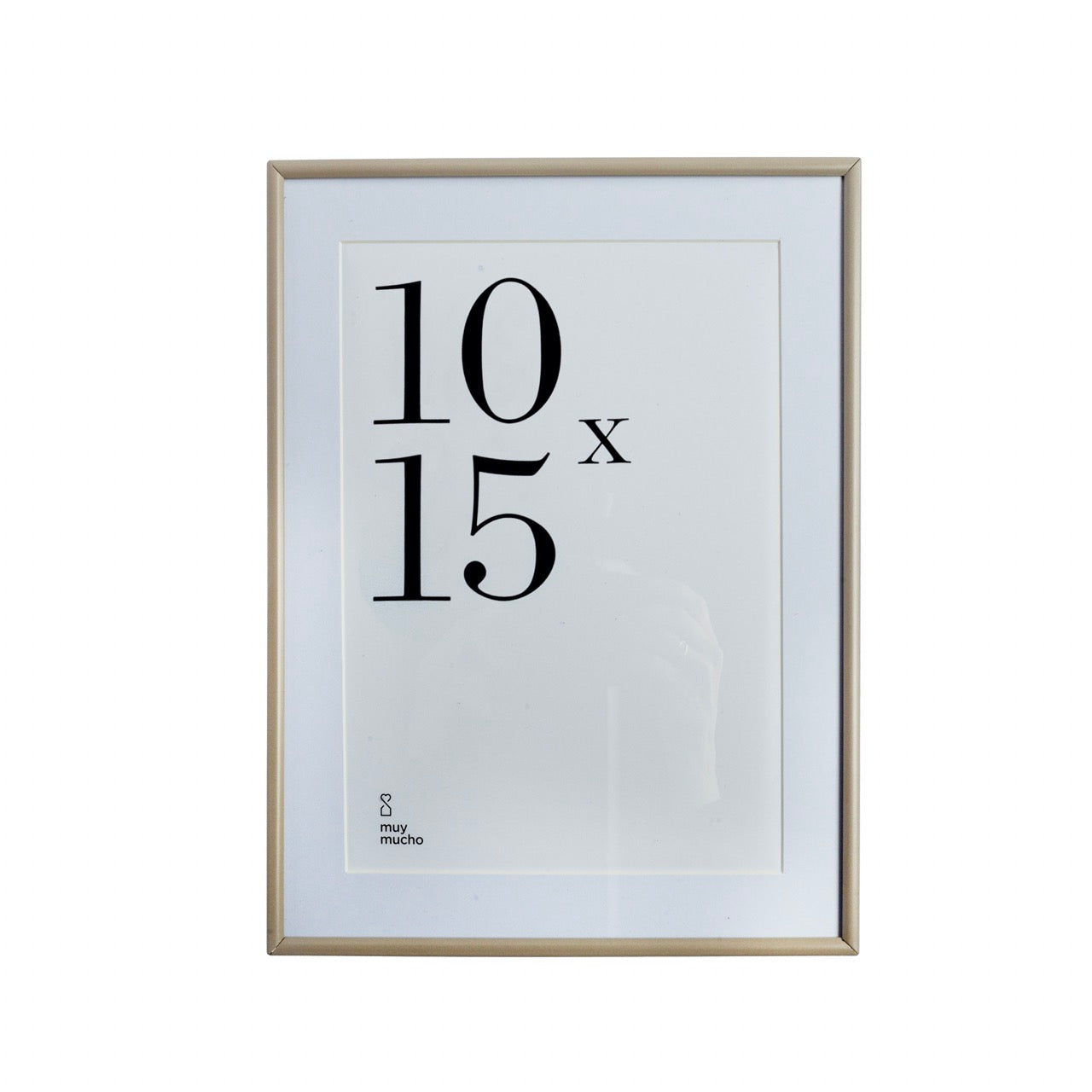 Marco metal beige / 15x20x1cm