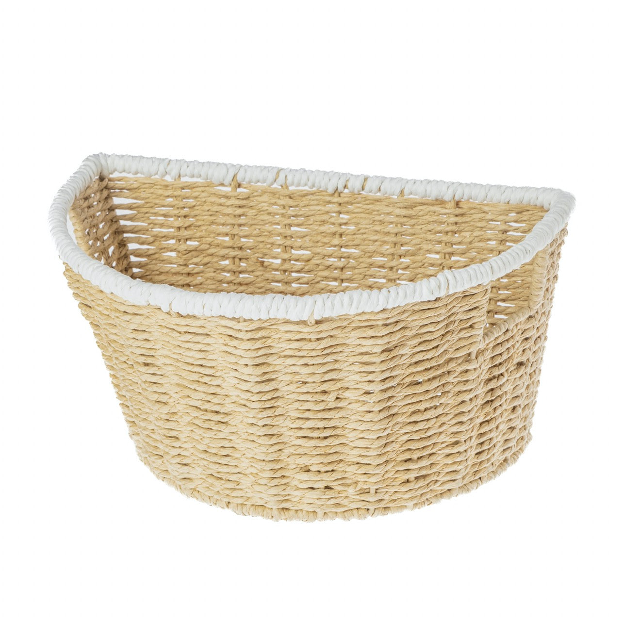 Cesta medio circular natural /