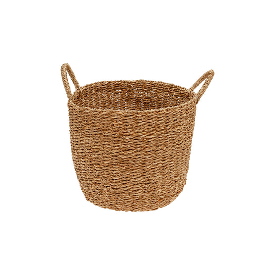 Cesta seagrass con asa d.18x20cm