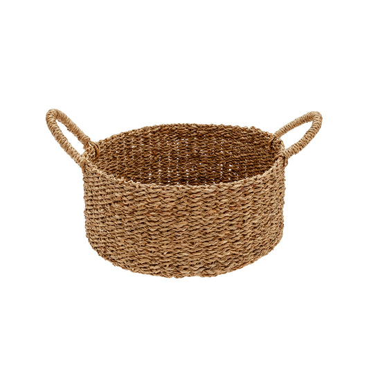 Cesta seagrass con asa d.30x21cm