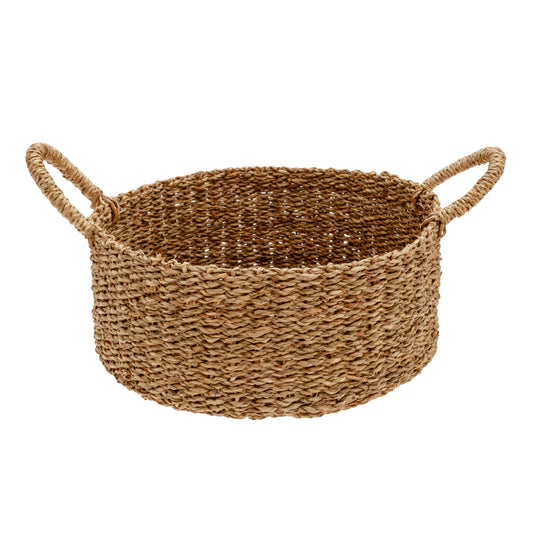 Cesta seagrass con asa d.40x25cm