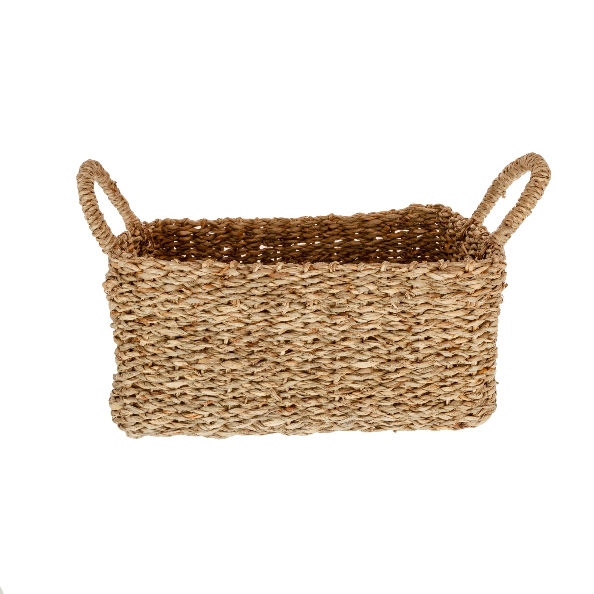 Cesta seagrass con asa 18x26x17cm