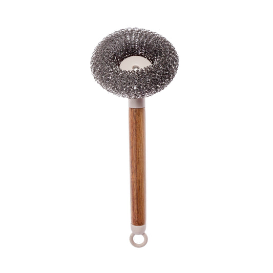 Cepillo limpia vajilla con asa natural / 25,1x8,3x6,7cm