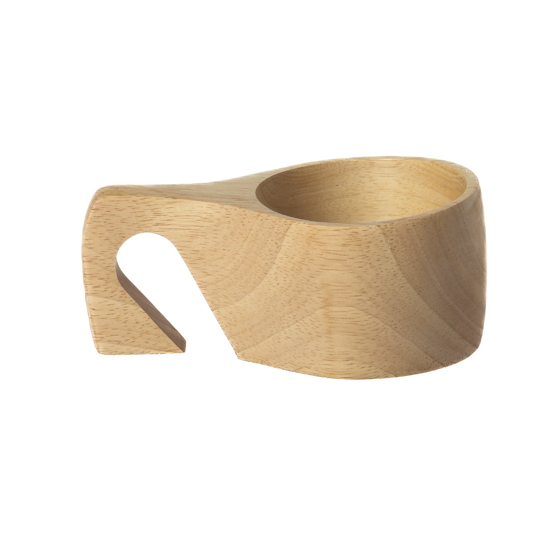 Bol con asa madera natural / 15,2x9,5x6,6cm