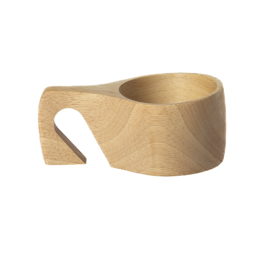 Bol con asa madera natural / 15,2x9,5x6,6cm