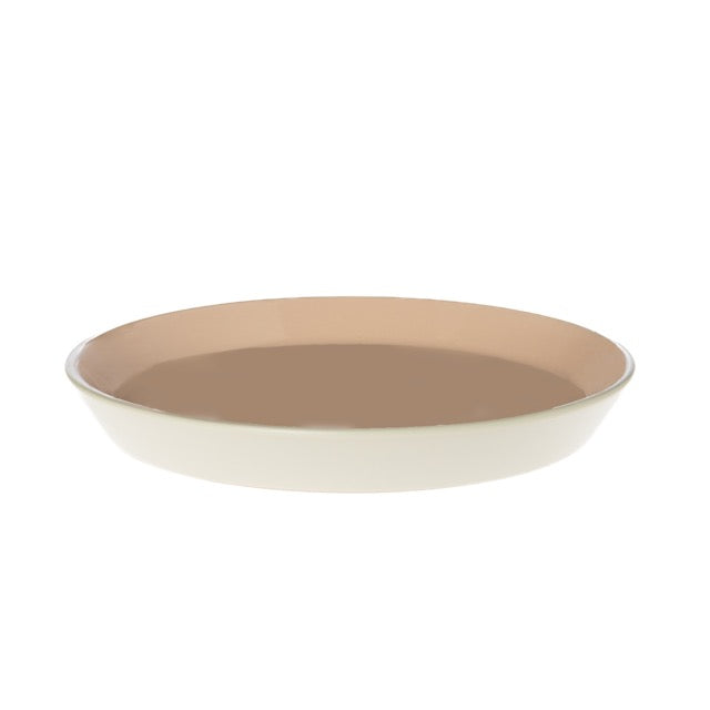 Plato postre bicolor