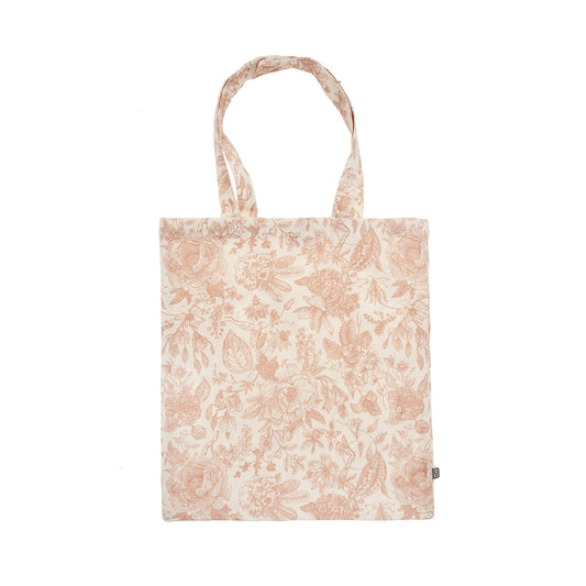 Bolsa algodon 38x42 tote bag rosa