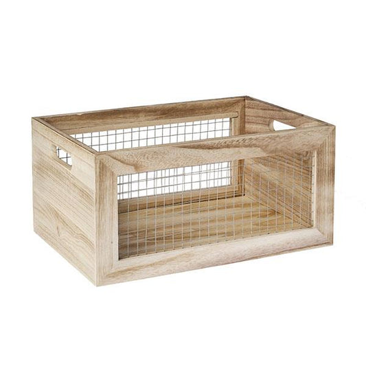 Caja red con asas natural | Muy Mucho Colombia