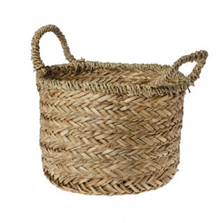 Cesta fibra vegetal / d.25x20cm