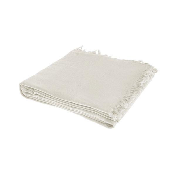 Mantel flecos de algodón blanco | Muy Mucho Colombia