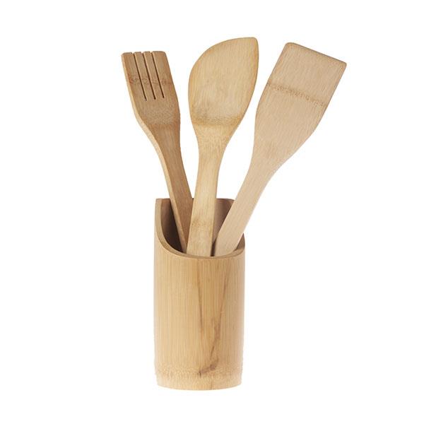 Set de utensilios de cocina bambú | Muy Mucho Colombia