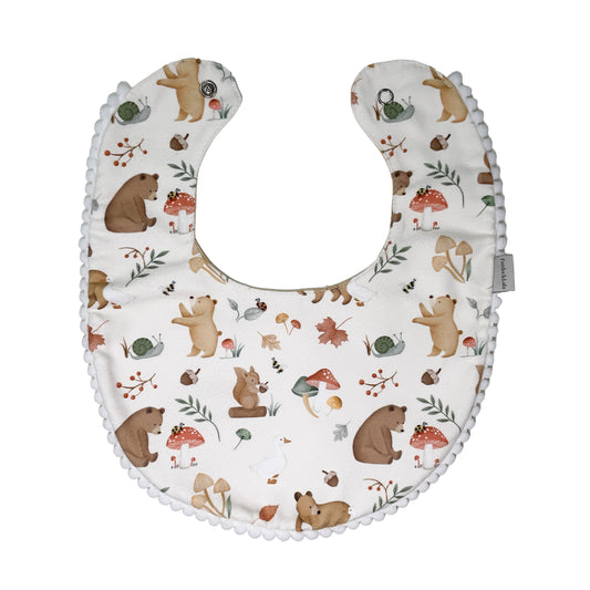 Babero Doble Faz Ositos para Bebé