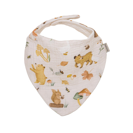 Babero Pañoleta de Muselina Ositos para Bebé