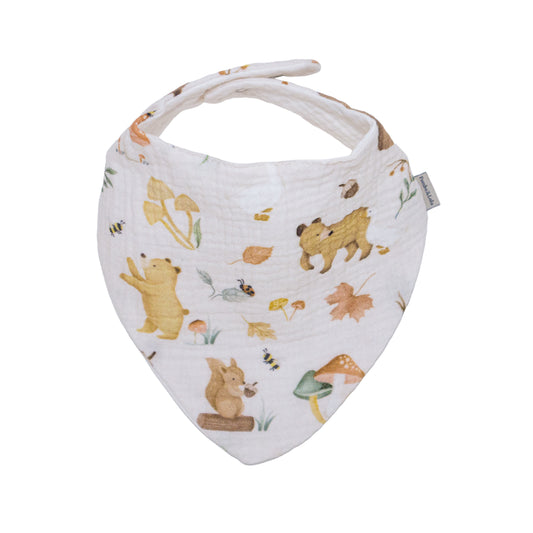 Babero Pañoleta de Muselina Ositos para Bebé