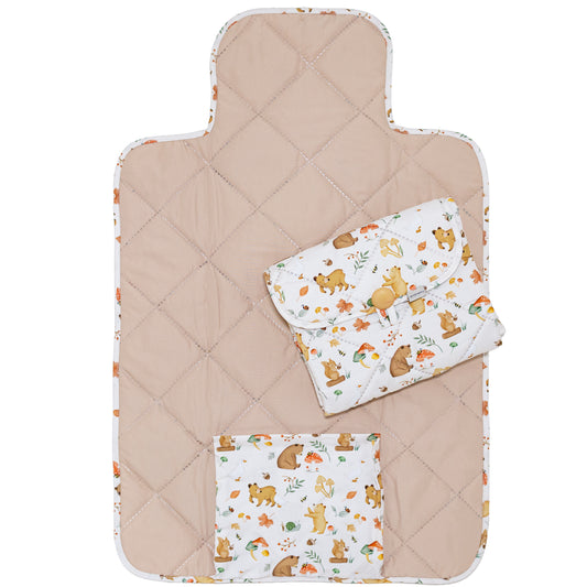 Cambiador portable ositos tamaño: 65cm x 45cm material: antifluido