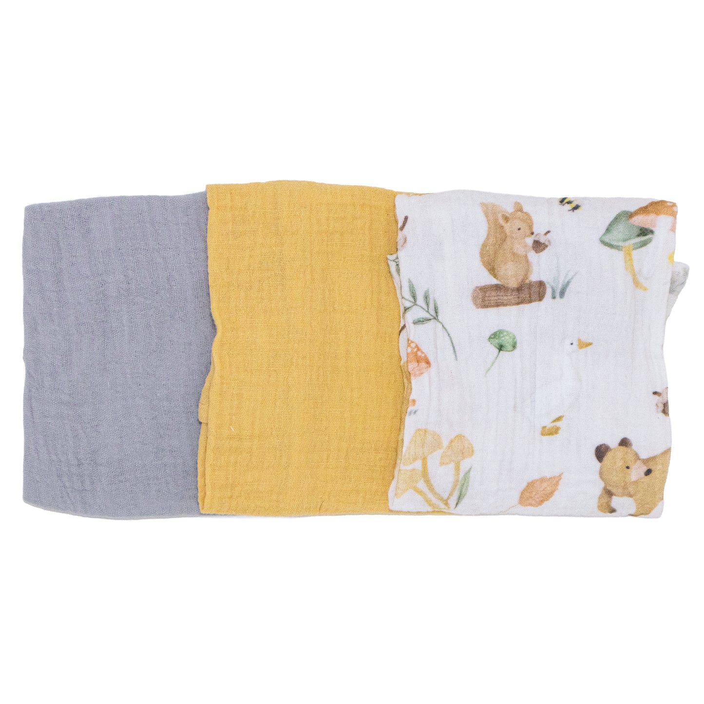 Set x3 Babitas de Muselina Ositos para Bebé