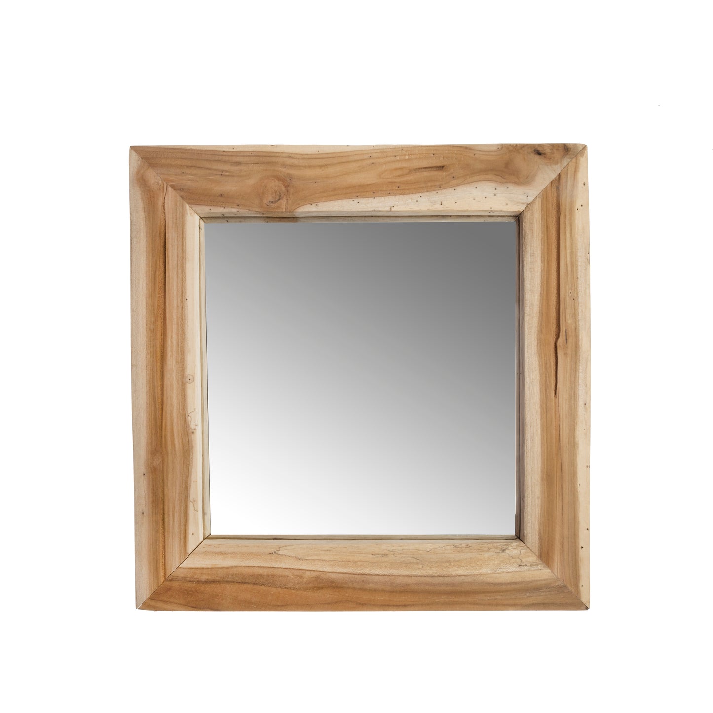 Espejo madera teka 50 X 50 X 2,5cm