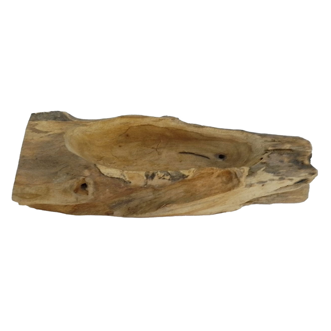 Bol madera de teka natural / 13x39cm