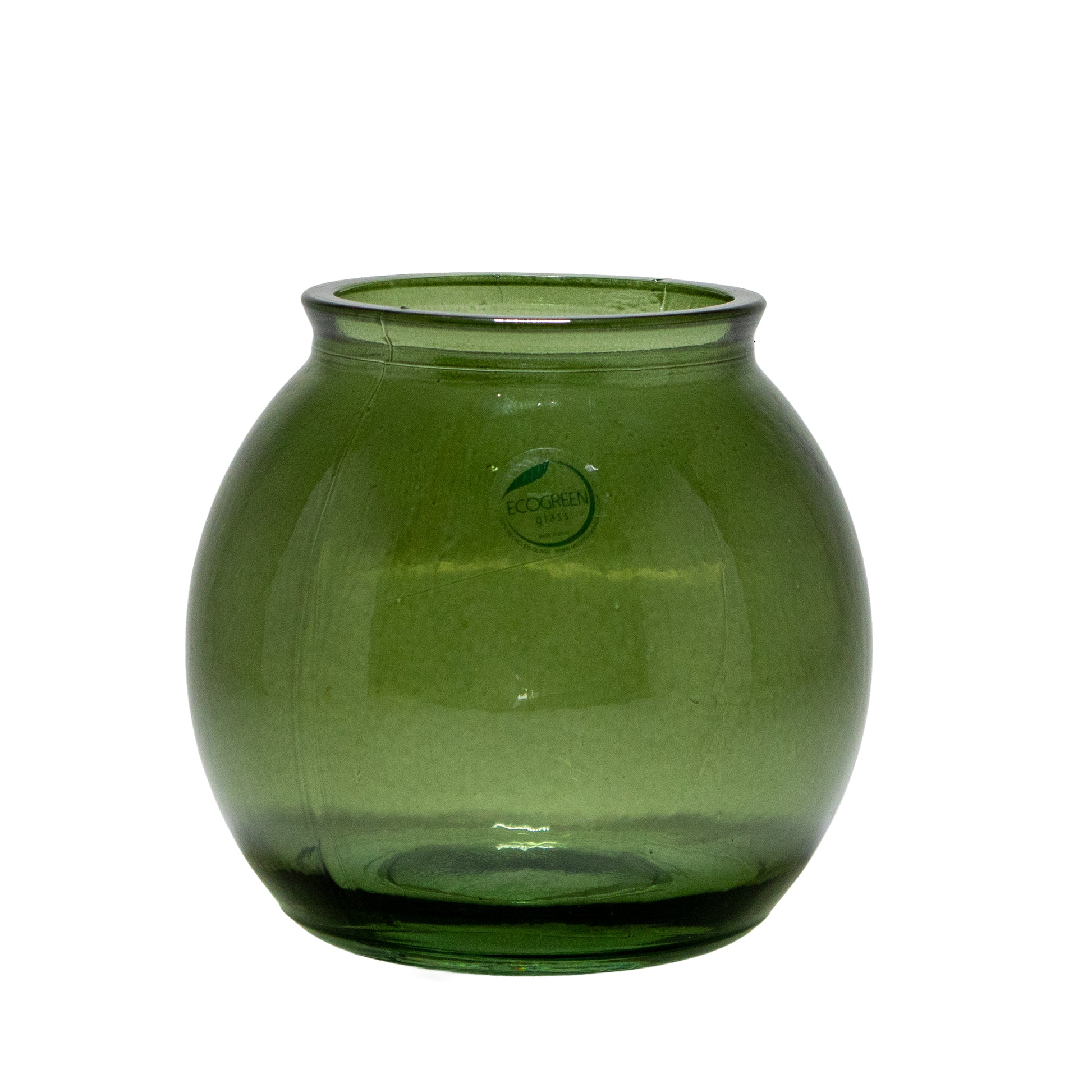 Jarron cristal reciclado 14,5x14,5x14cm