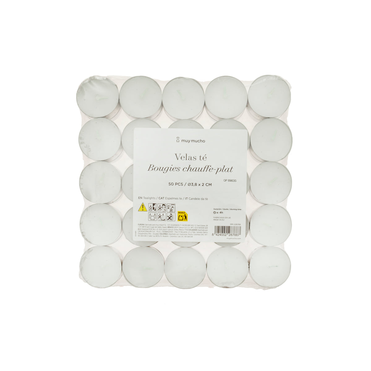 Velas de té set 50 / 19,2x19x2,9cm