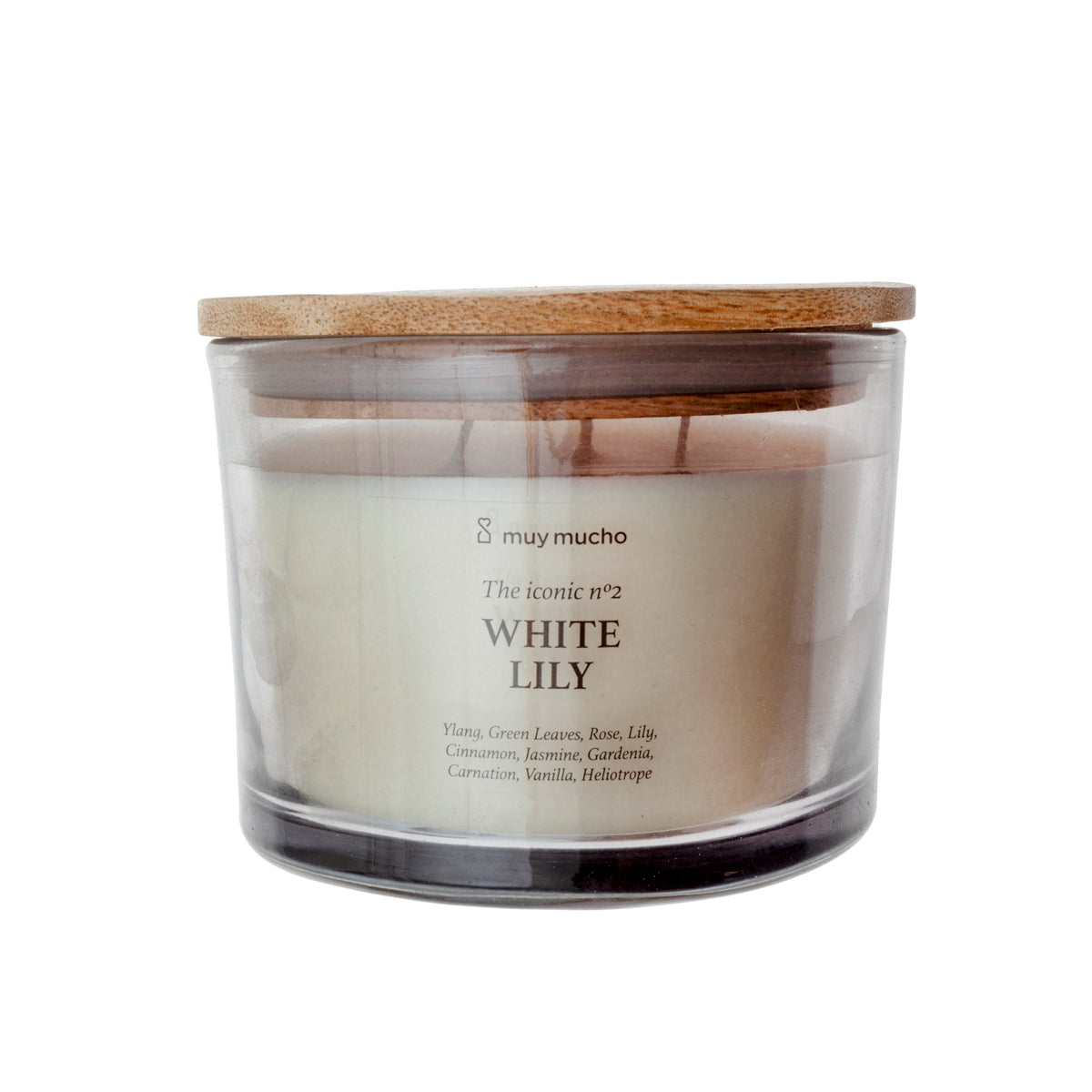 Vela en vaso white lily / 320gr