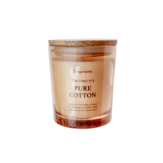Vela en vaso pure cotton / 200gr