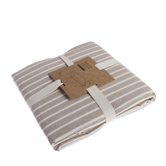 Mantel mesa beige y blanco | Muy Mucho Colombia
