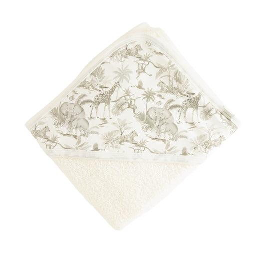 Toalla capucha beige safari