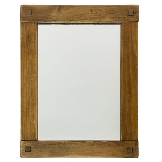 Espejo con marco de madera 44.5x2.5x34cm