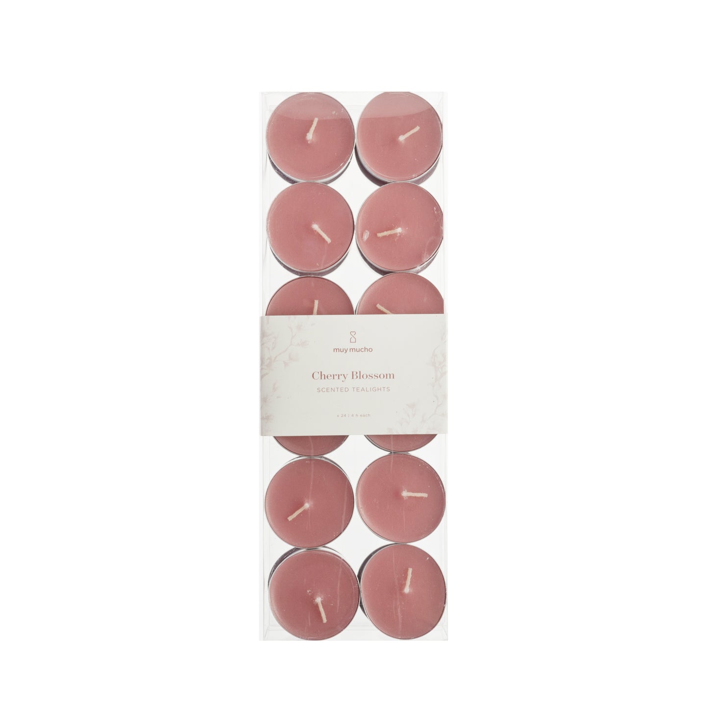 Pack 24 velas te cherry blossom