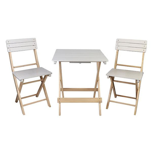 Set mesa y sillas plegables / mesa: 41x55x85cm / sil