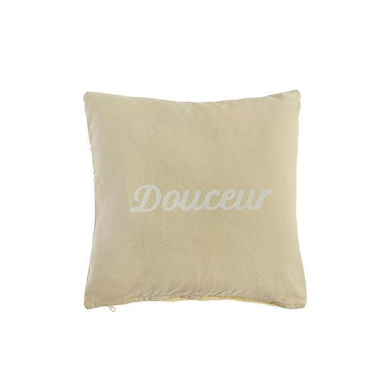 Cojín estampado dolceur amarillo | Muy Mucho Colombia