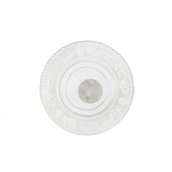 Plato postre cristal relieve | Muy Mucho Colombia