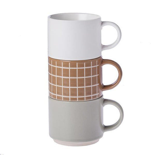 Pack 3 tazas apilables | Muy Mucho Colombia