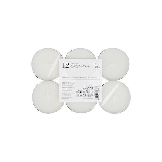 Pack 12 velas té blanco | Muy Mucho Colombia