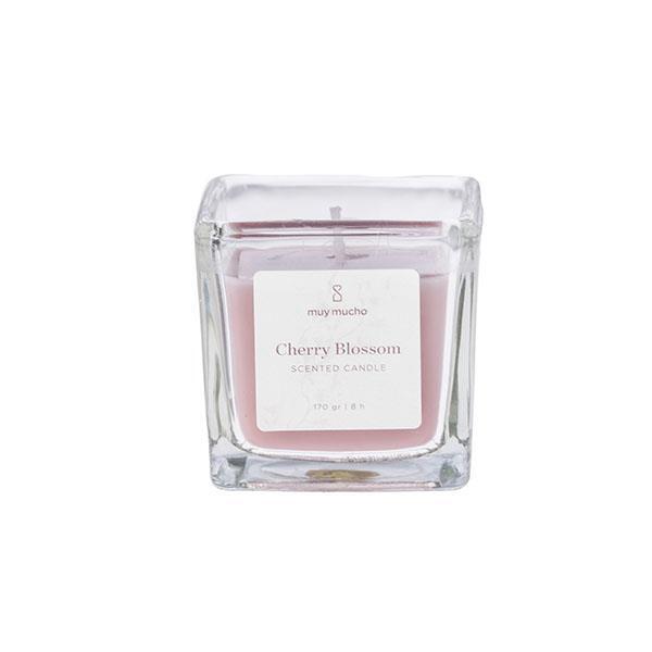 Vaso vela cuadrado nude cherry blossom | Muy Mucho Colombia