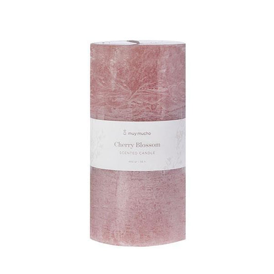 Vela cilindro nude cherry blossom | Muy Mucho Colombia