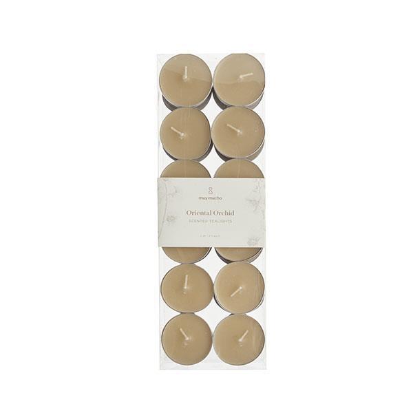 Pack 24 velas te oriental orchid | Muy Mucho Colombia
